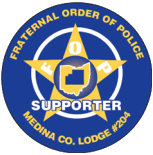 3" Round FOP Supporter Sticker